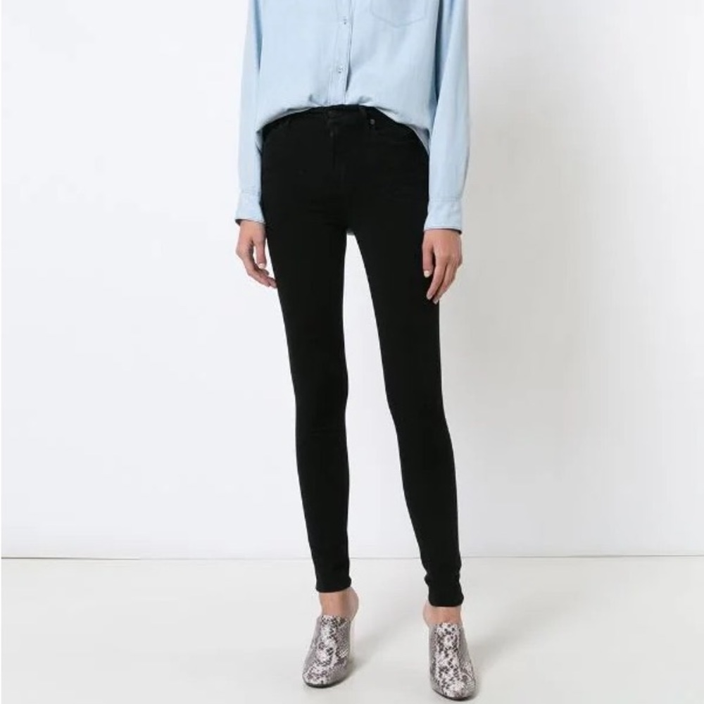 Black stretch cotton blend skinny jeans from Citizens of Humanity